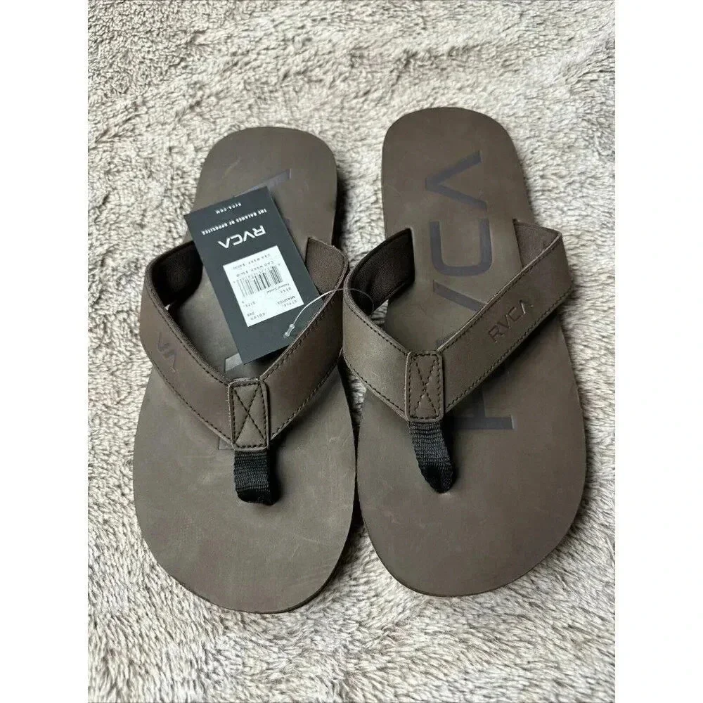 RVCA Mens VA Sport Federal Sandals - Dark Brown Size 9